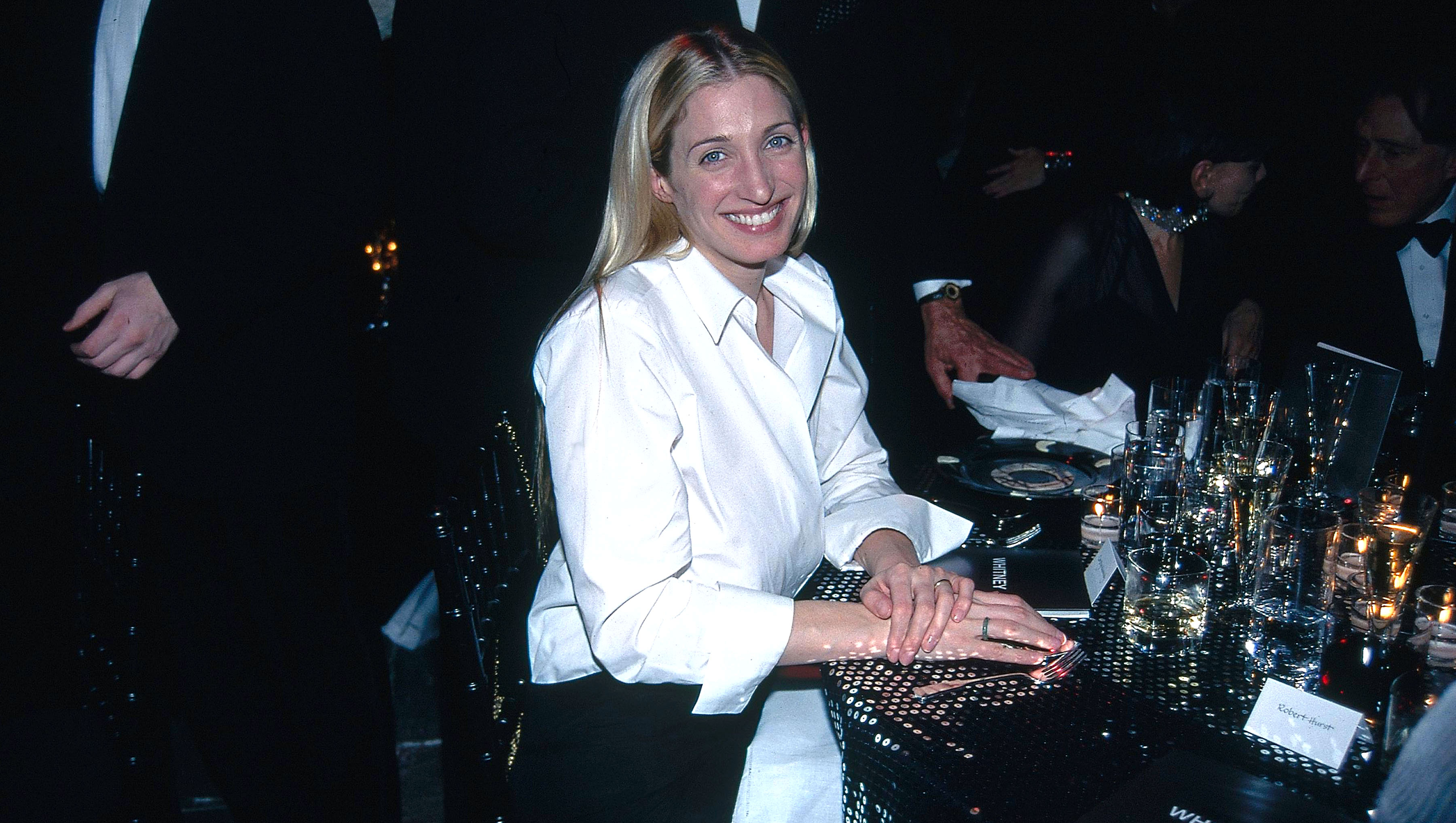 NEW YORK, NY - MARCH 9: Carolyn Bessette Kennedy attends Brite Nite Party at the Whitney Museum of American Art on March 9, 1999 in New York City. (Photo by Patrick McMullan/Patrick McMullan via Getty Images)