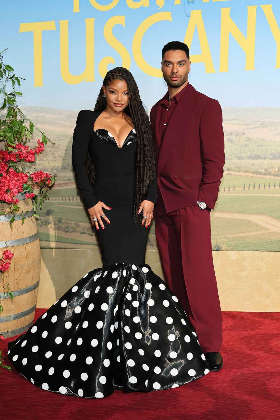 Halle Bailey and Rege Jean Page You Me and Tuscany New York Premiere Hot Pics