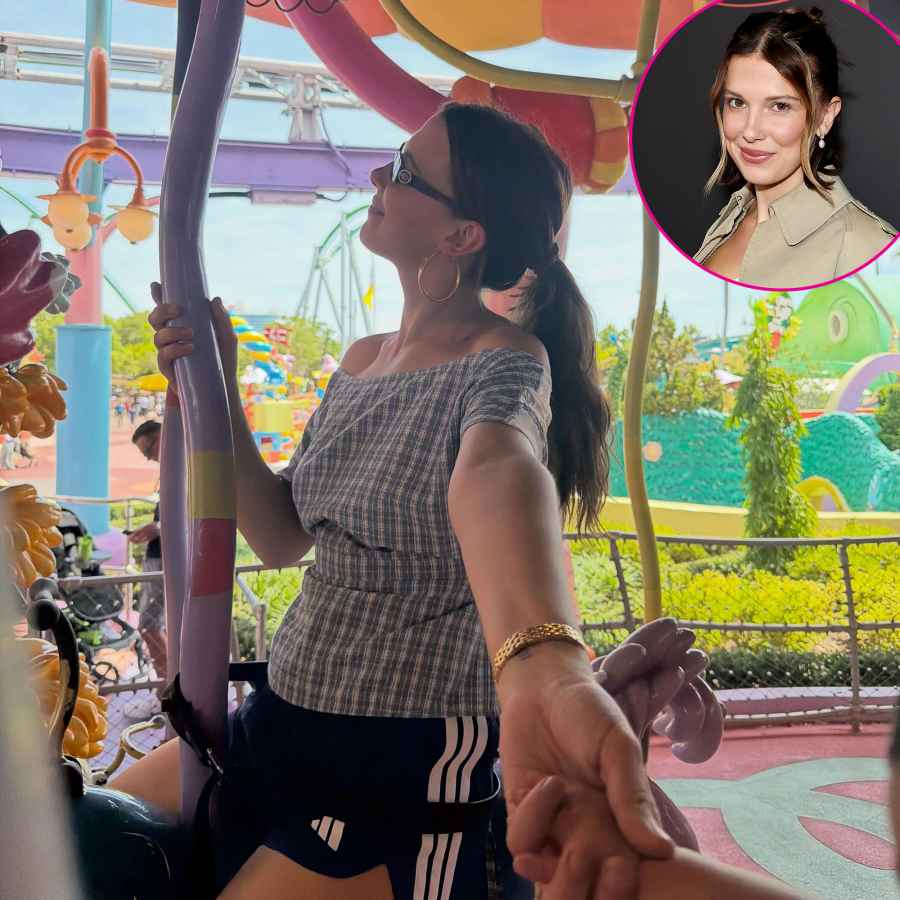 Millie Bobby Brown They Ease Their Kids Fears on Rides Just Like Us