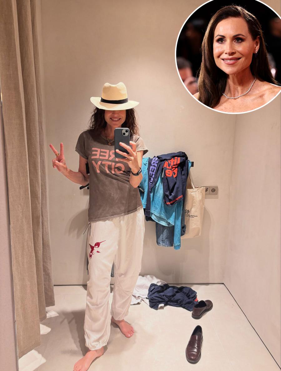 Minnie Driver They Take Dressing Room Pics When Trying on Clothes Just Like Us