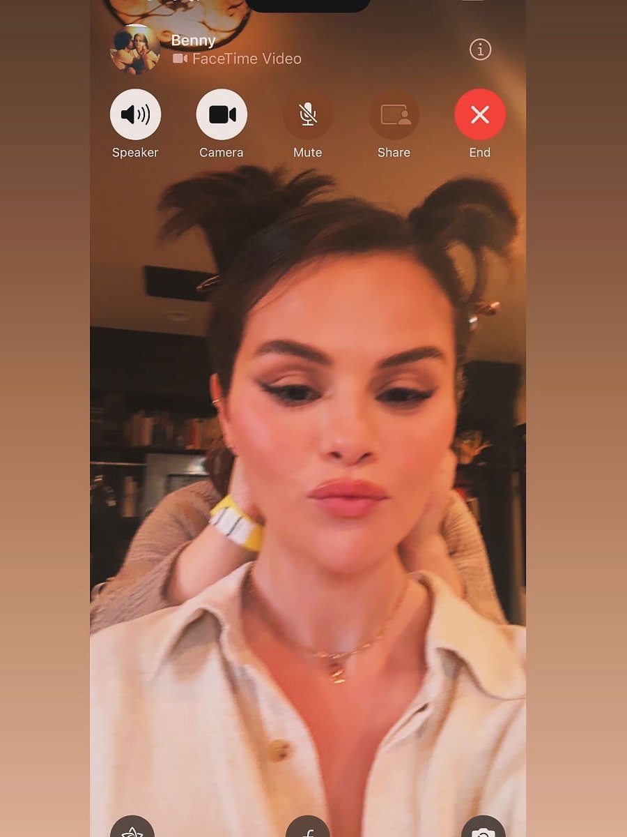 Selena Gomez They Keep Things Cute Over FaceTime Just Like Us