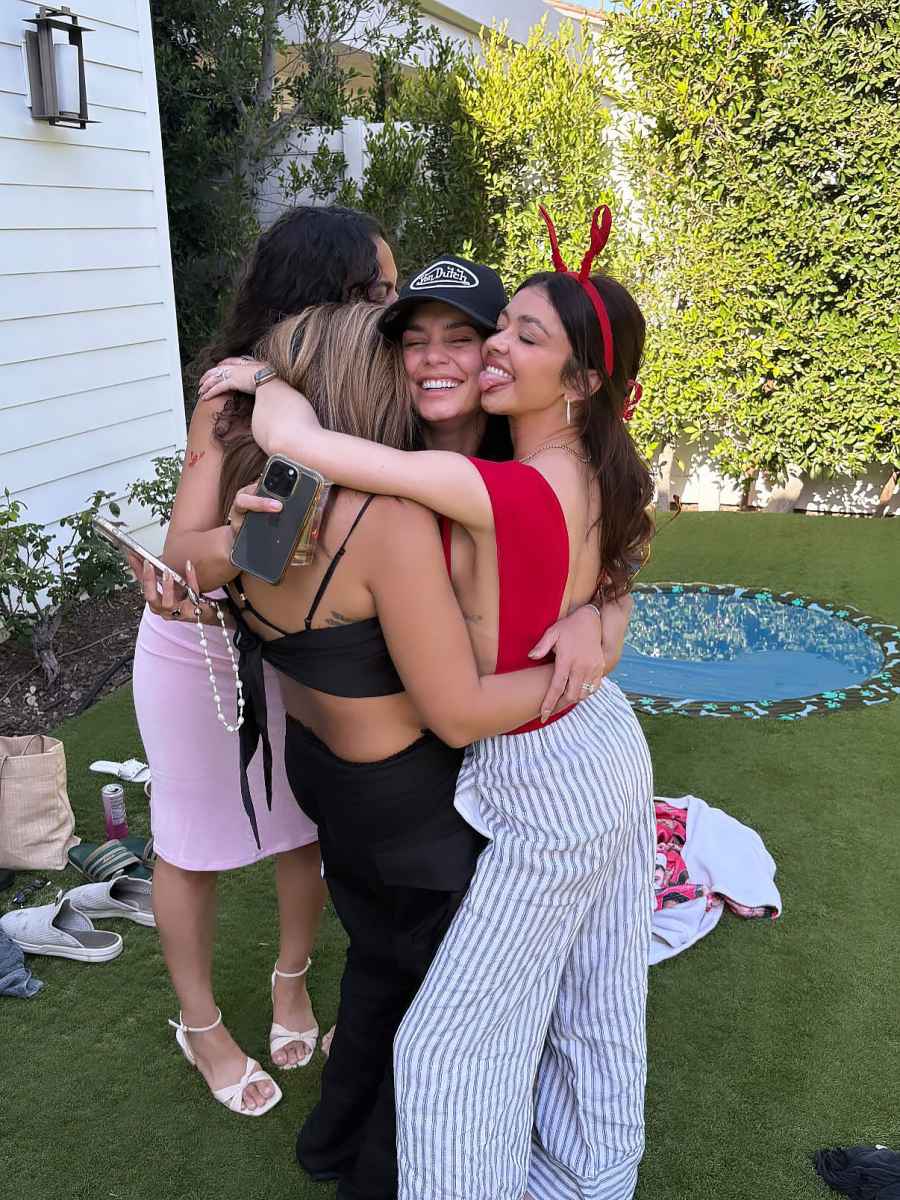 Vanessa Hudgens They Revel in a Group Hug Just Like Us