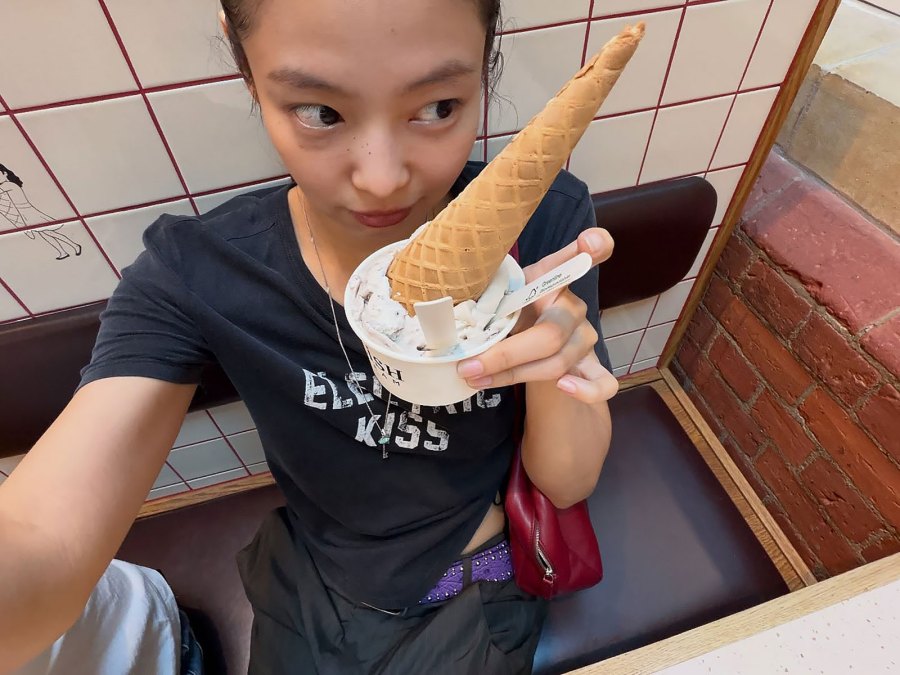 Jennie Decide Between a Cone or a Cup Just Like Us