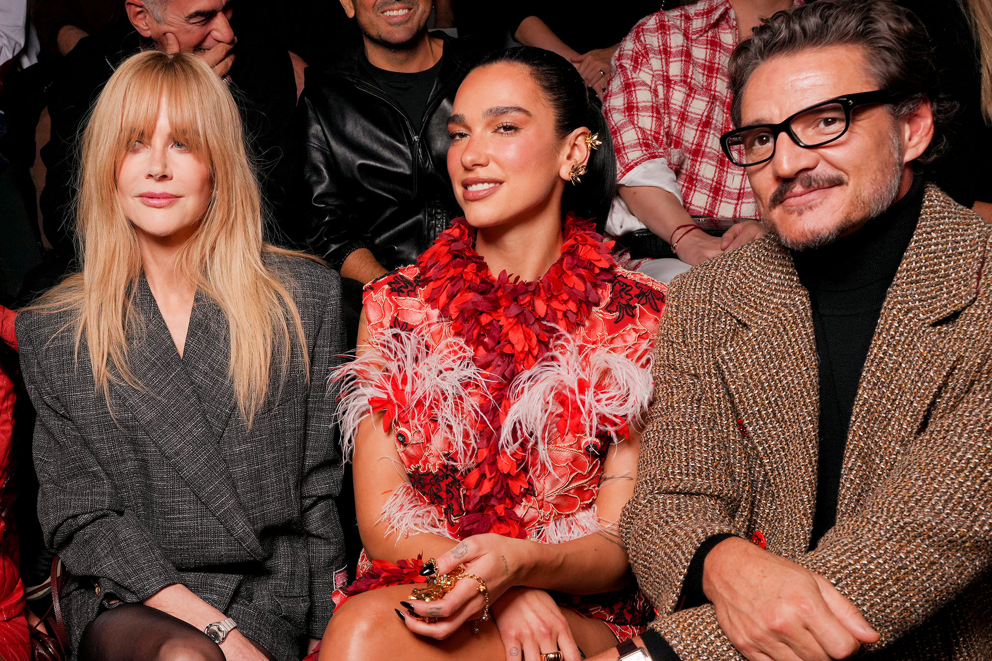 Nicole Kidman Dua Lipa and Pedro Pascal Chanel Paris Fashion Week Hot Pics